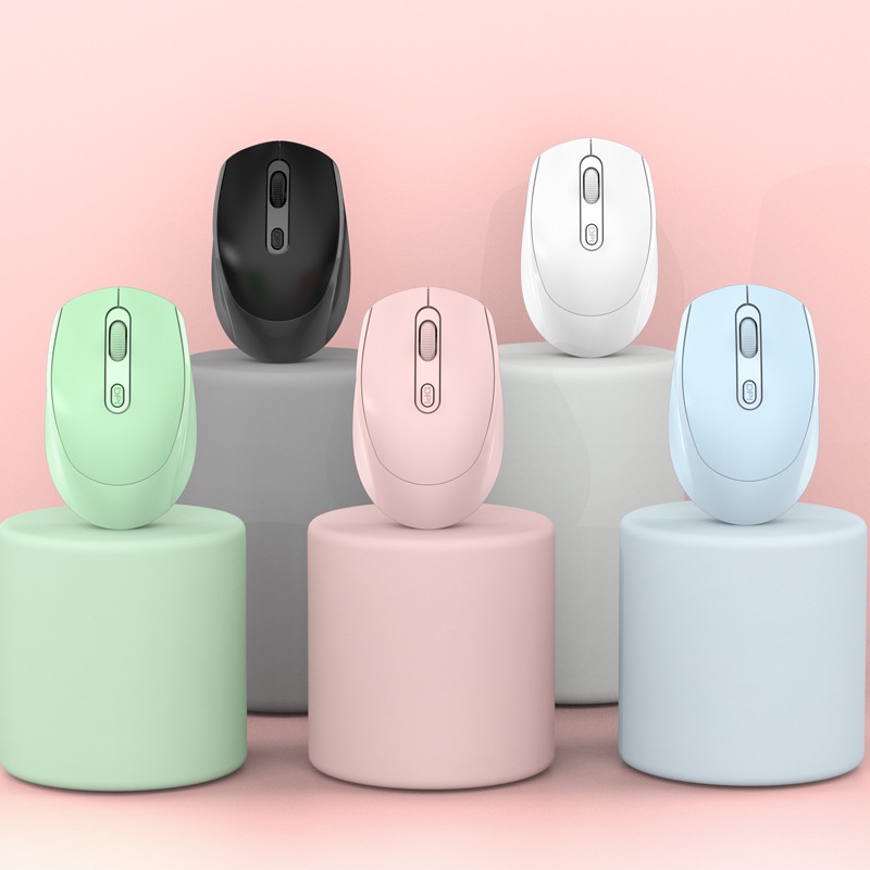 Chuột không dây M107 kết nối Bluetooth 5.1 và không dây 2.4Ghz, KHÔNG TIẾNG ỒN, CÓ THỂ SẠC PIN Chuột Máy Tính