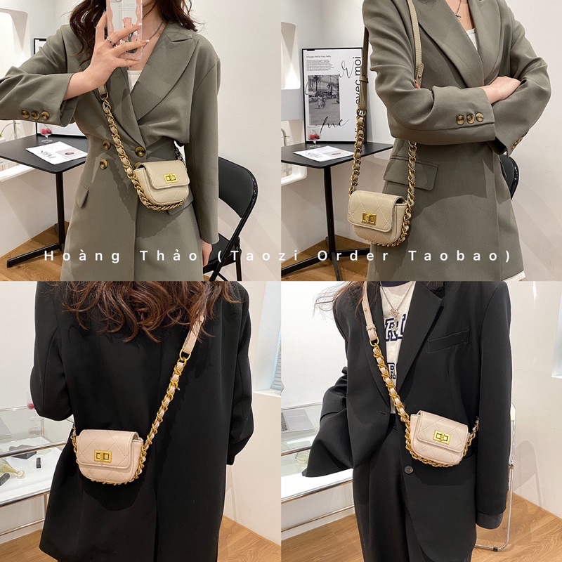 Túi xách mini đeo chéo dây xích to siêu đẹp hàng cao cấp thời trang nữ mùa hè 2022