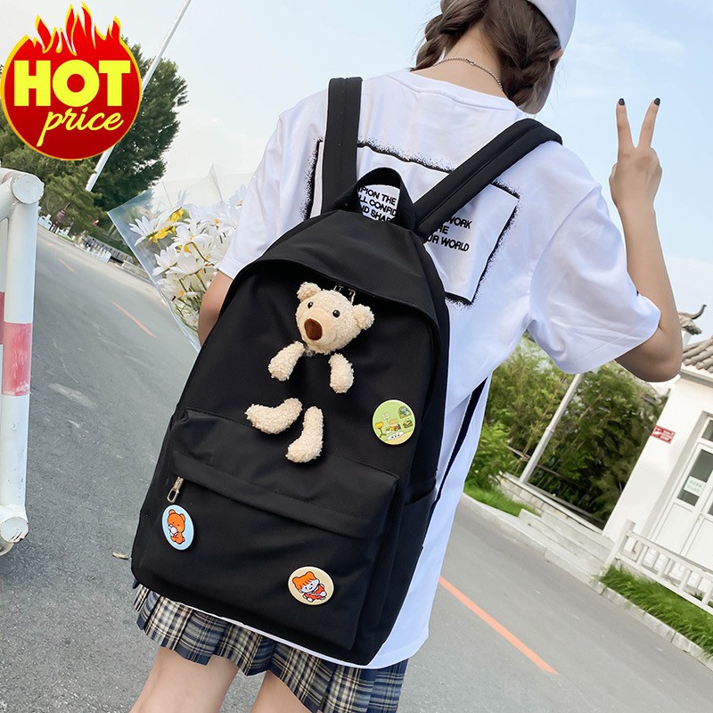 Balo ulzzang chống nước thời trang nữ đi học đi chơi dễ thương cute tặng kèm sticker TN134 - CLOUDY FASHION