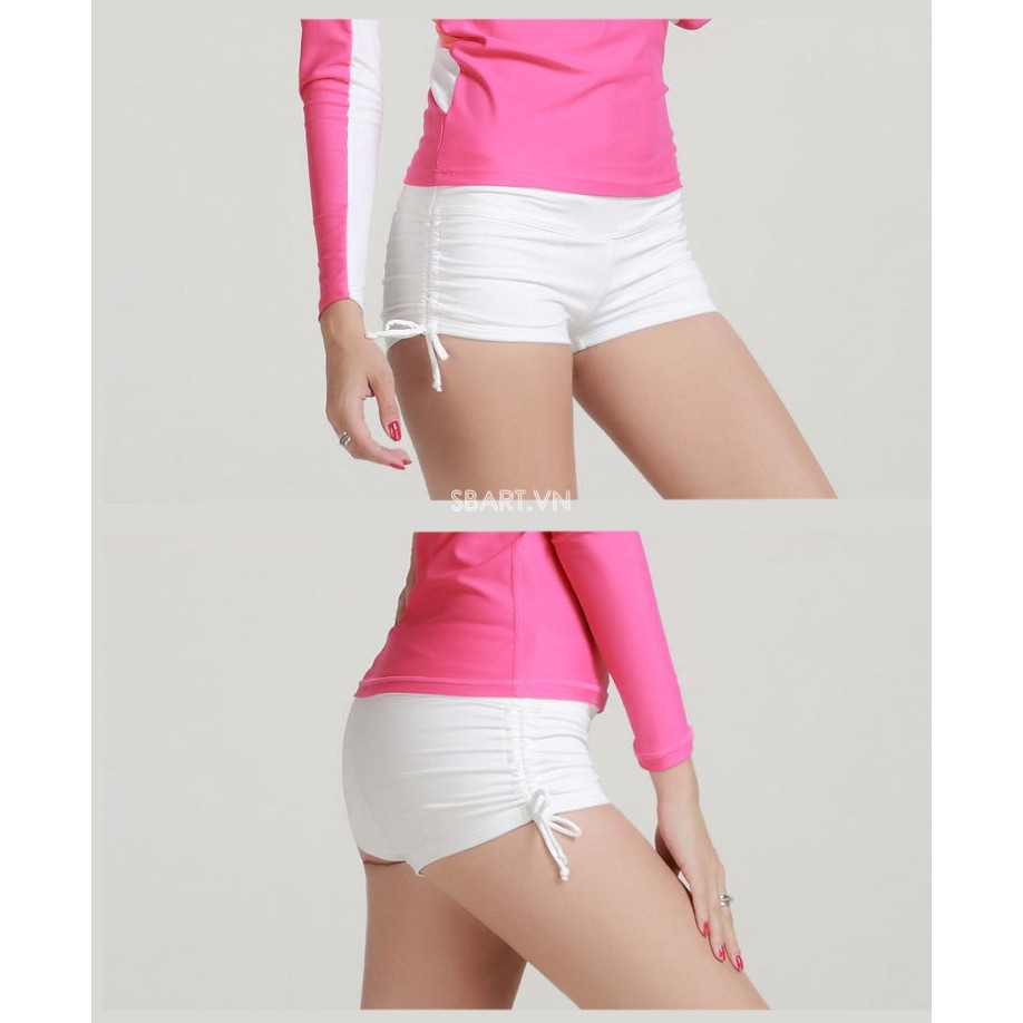 Quần Bơi Nữ Dạng Đùi Sbart 8014 Trắng