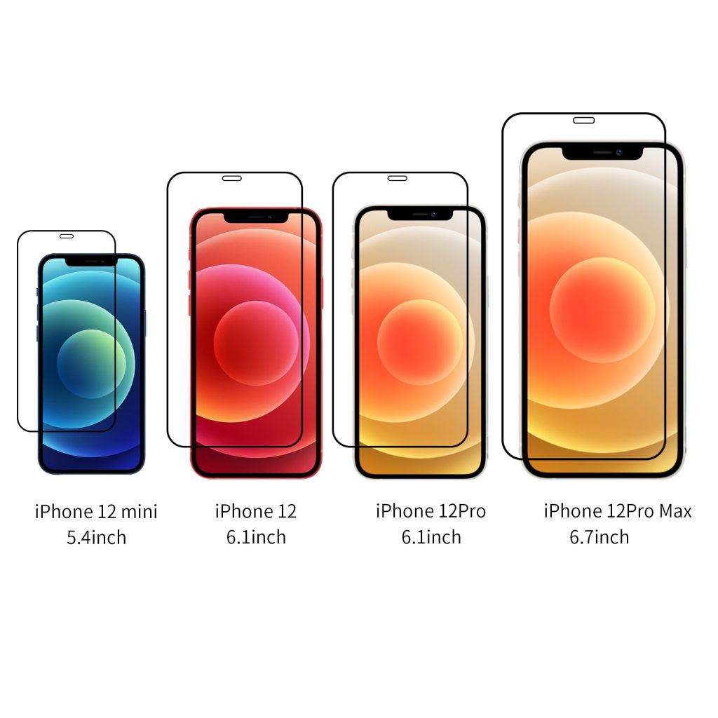 [Mã ELFLASH5 giảm 20K đơn 50K] Miếng dán cường lực Mipow Kingbull Premium HD (2.7D) cho Iphone 12 ( Full size)