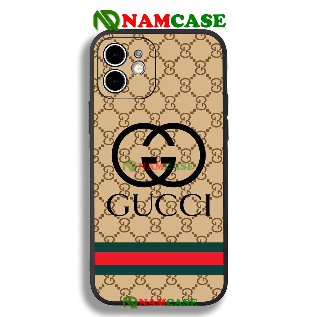 Ốp lưng iPhone Gucci cạnh viền vuông silicon mềm dẻo cho iphone 6/6s/7/8/X/XR/XS/11/12/13 Pro Plus Max