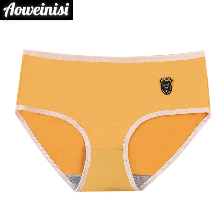 Quần lót cotton Aoweinisi thoáng khí kháng khuẩn với 5 màu cho nữ