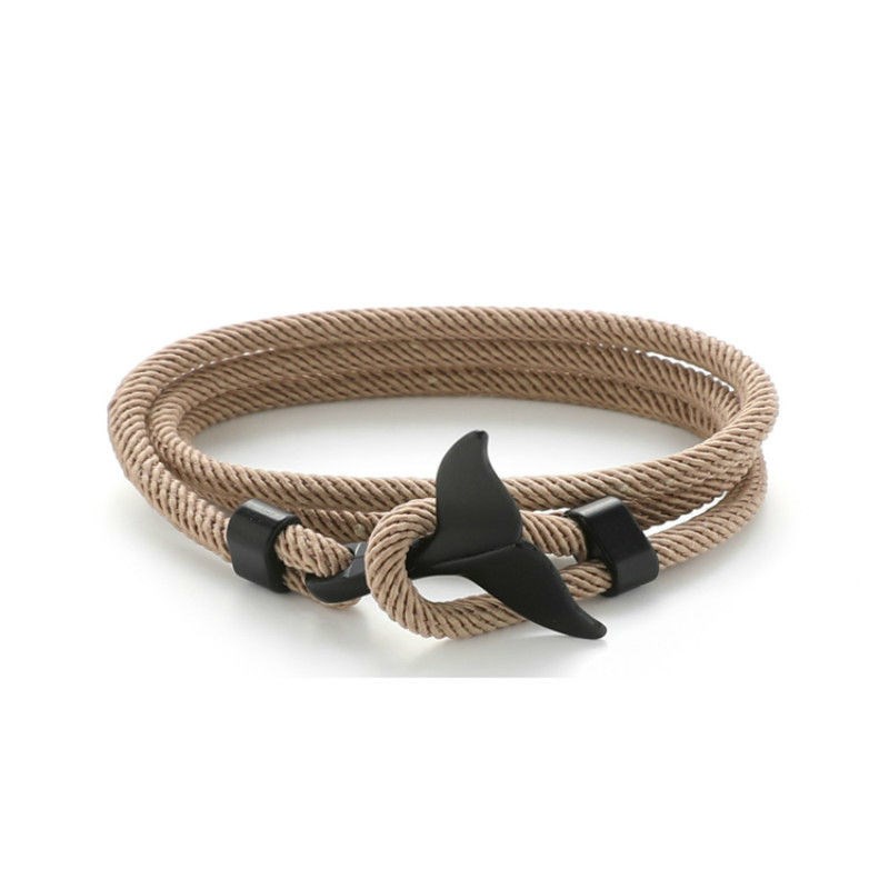 Vòng Tay Bạc Nam Unisex cá tính Titan không gỉ Đẹp Ngầu Cá Voi Đơn Giản Lucifer Store Lắc Tay Phong Cách - Cá Voi
