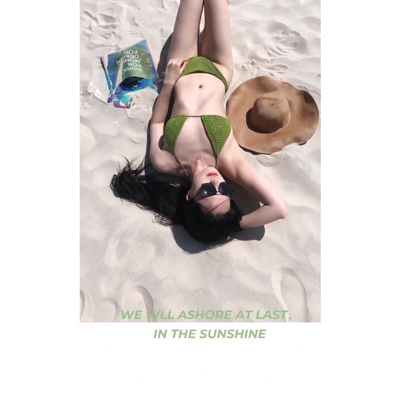 [NHIỀU MÀU] BIKINI ĐỒ BƠI 2 MẢNH PHONG CÁCH ÂU MỸ QUẦN TAM GIÁC ÁO BUỘC DÂY SEXY GỢI CẢM | BigBuy360 - bigbuy360.vn