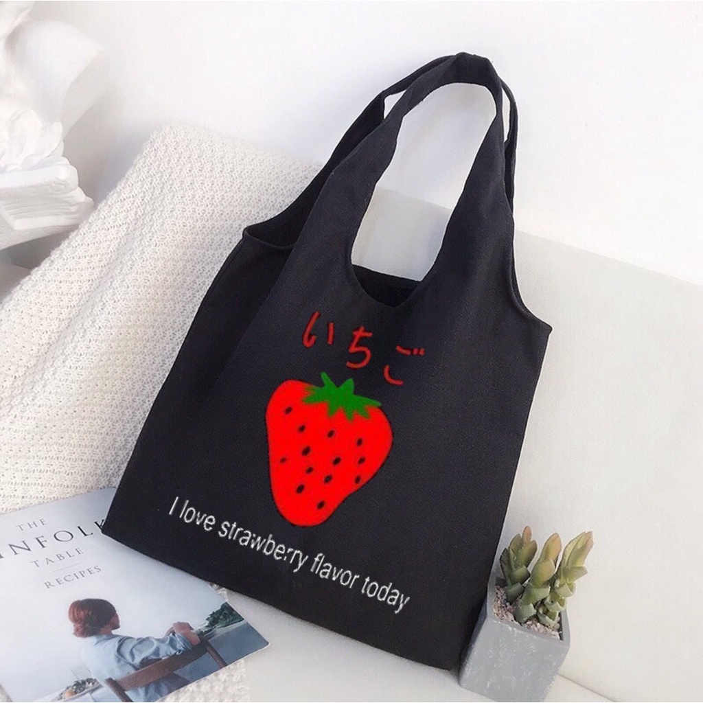 Túi tote Hazin vải canvas ulzzang unisex hoạ tiết đa dạng in chữ đẹp rẻ size lớn vừa A4 đi học đi làm