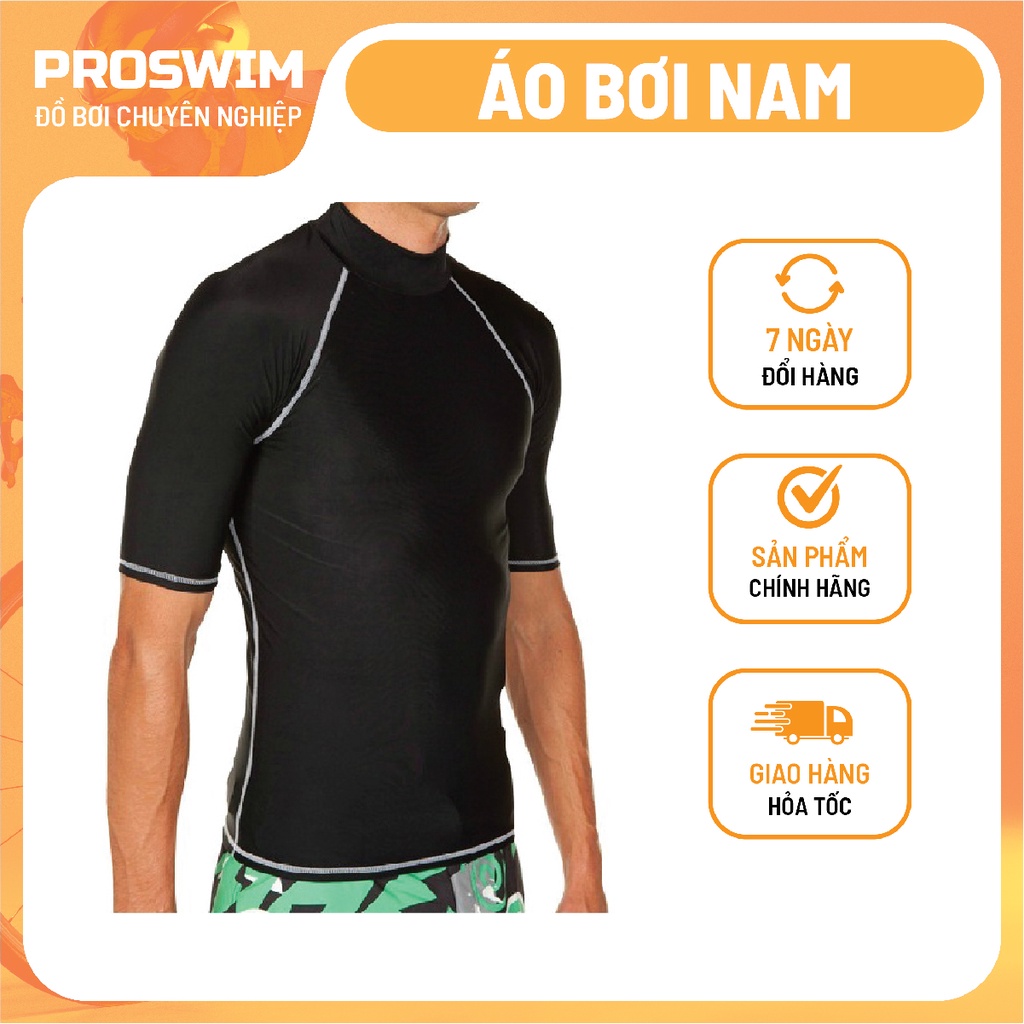 Áo Bơi Cộc Tay Nam SBART Chống Nắng Chống UV