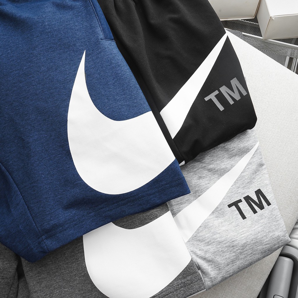 Quần short lửng nam chất thun nỉ cao cấp, phối logo cá tính 5077