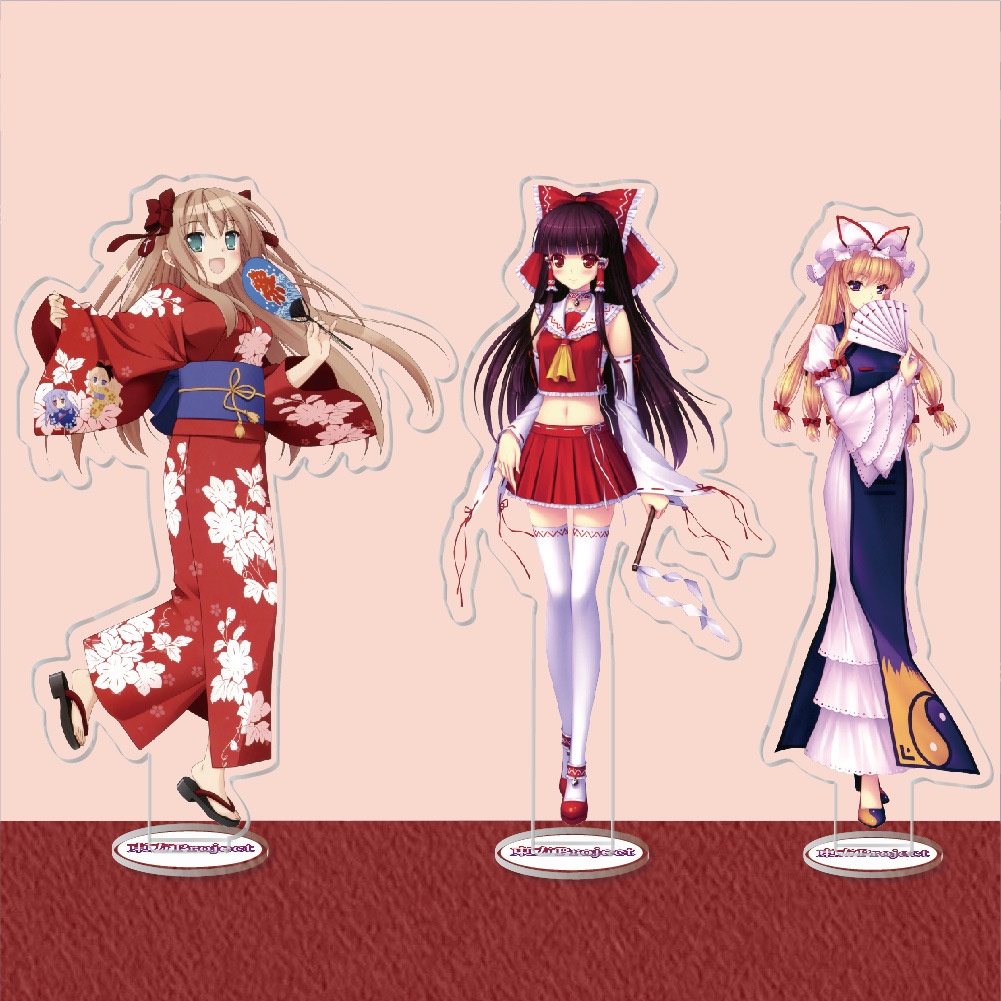 Standee IN HÌNH Touhou Project acrylic anime game mica chibi trang trí góc làm việc học tập