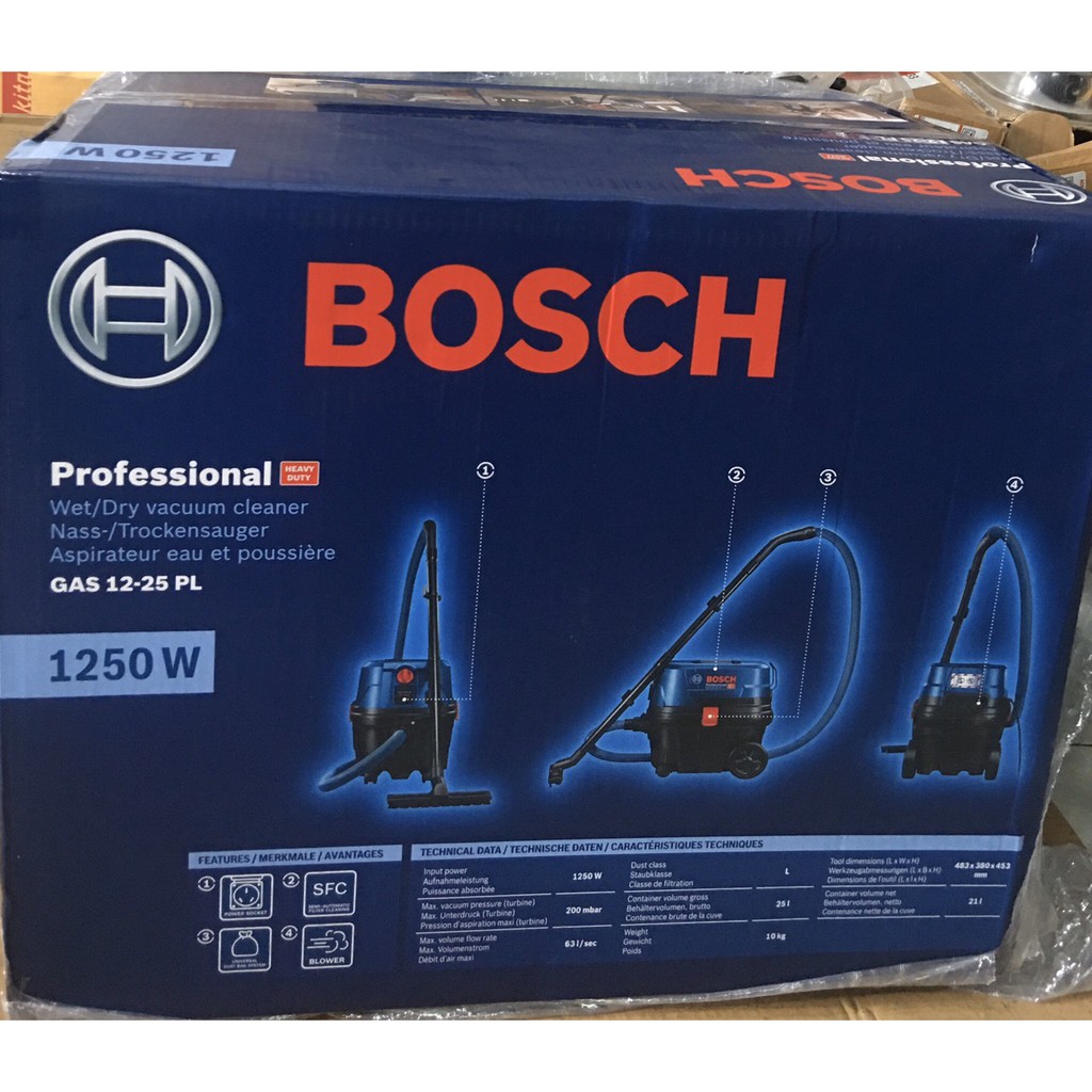 Máy hút bụi Bosch GAS 12-25 PS