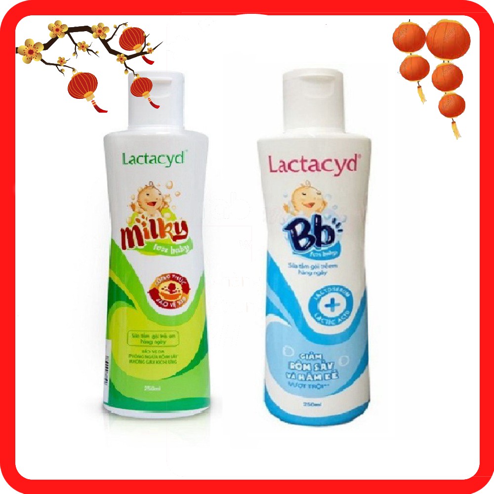 Sữa tắm trẻ em Lactacyd Milky tắm gội ,hỗ trợ điều trị rôm sảy,hăm kẽ cho trẻ sơ sinh châu shop