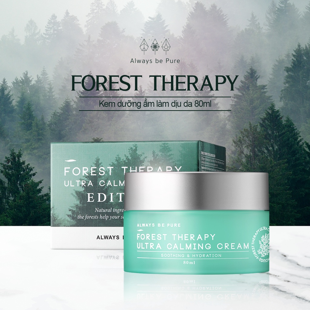 Kem dưỡng ẩm làm dịu da Always Be Pure Forest Therapy Ultra Calming Cream 80ml