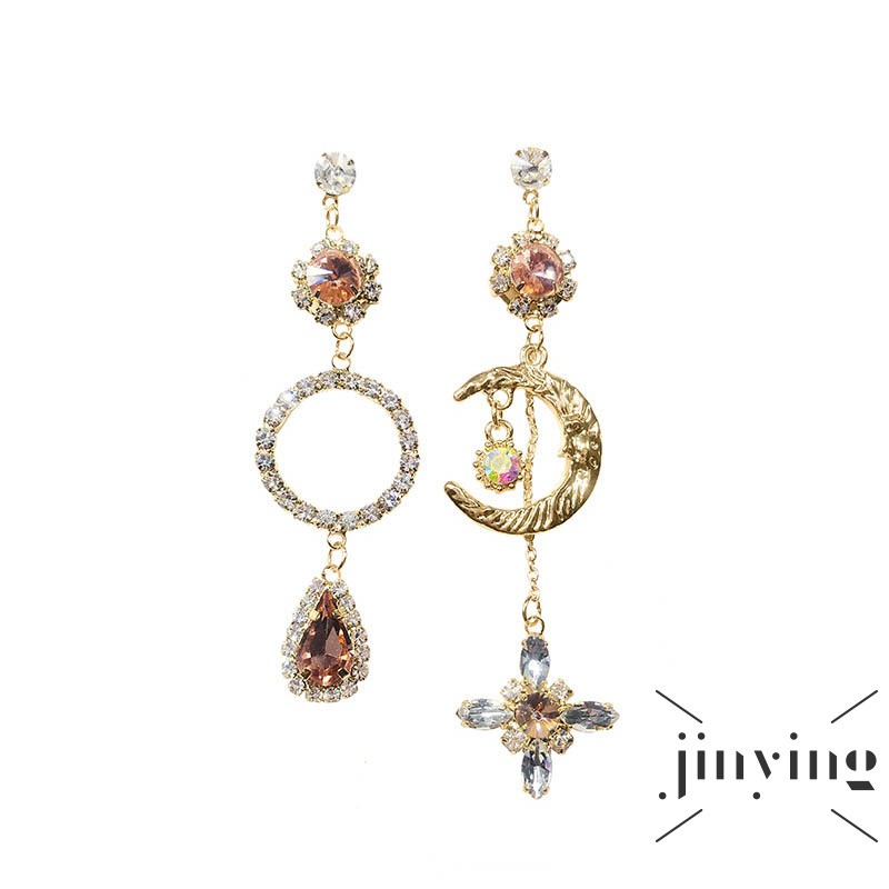 GETNOIVAS Đôi khuyên tai dài thiết kế độc đáo thời trang cho nữ