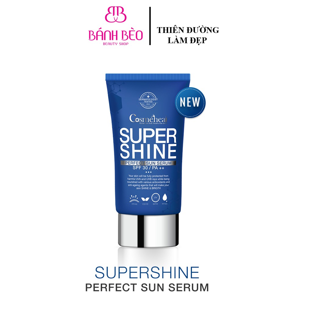 Tế bào gốc chống nắng CosmeHeal Super Shine Perfect Sun Serum Hàn Quốc 50ml