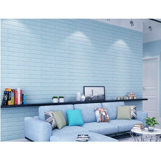 [COMBO 21 TẤM XỐP DÁN TƯỜNGCÁC LOẠI 3MM ] Xốp dán tường 3d giả gạch kích thước 70 x 77 cm tại Hà Nội
