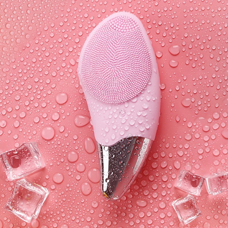 Máy Rửa Mặt Và Mátxa Da Mặt Làm sạch mụn cám tẩy tế bào chết trên da Tốc độ rung 7000 rung/phút.