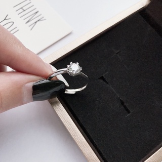Moissan diamond adjustable ring accessories women