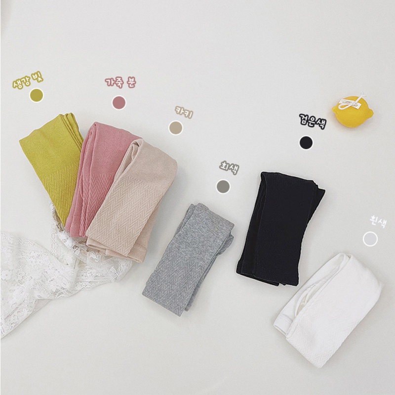 Quần tất cotton co giãn màu trơn thời trang xuân thu dành cho bé gái