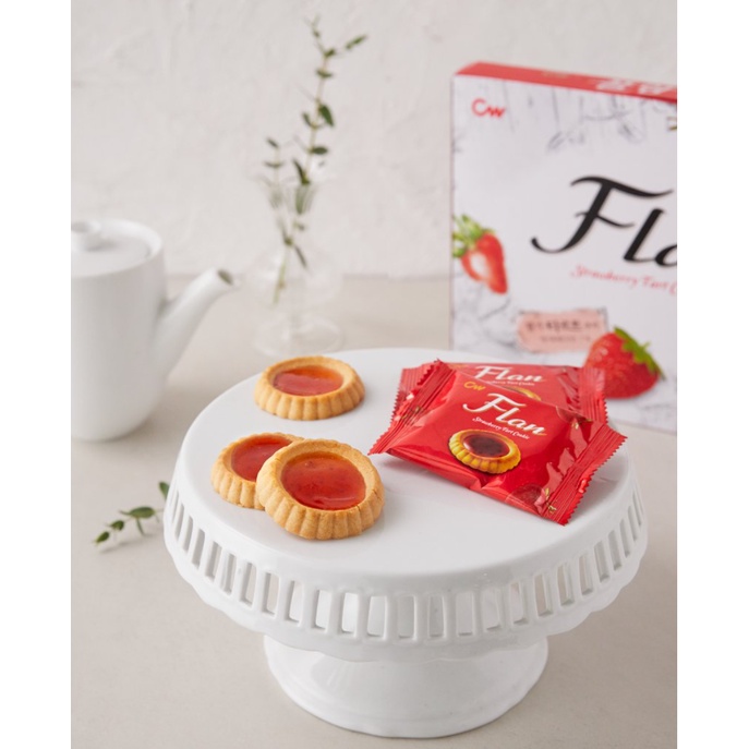 [CW] BÁNH FLAN DÂU TÂY 160G - [청우] 플랑 딸기 160g