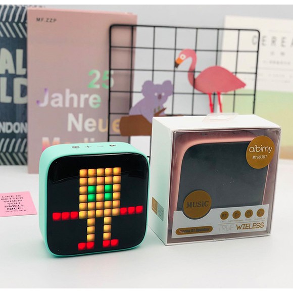 Loa Bluetooth EVO - Tích Hợp Màn Hình Pixel 32 ảnh đèn Ledi