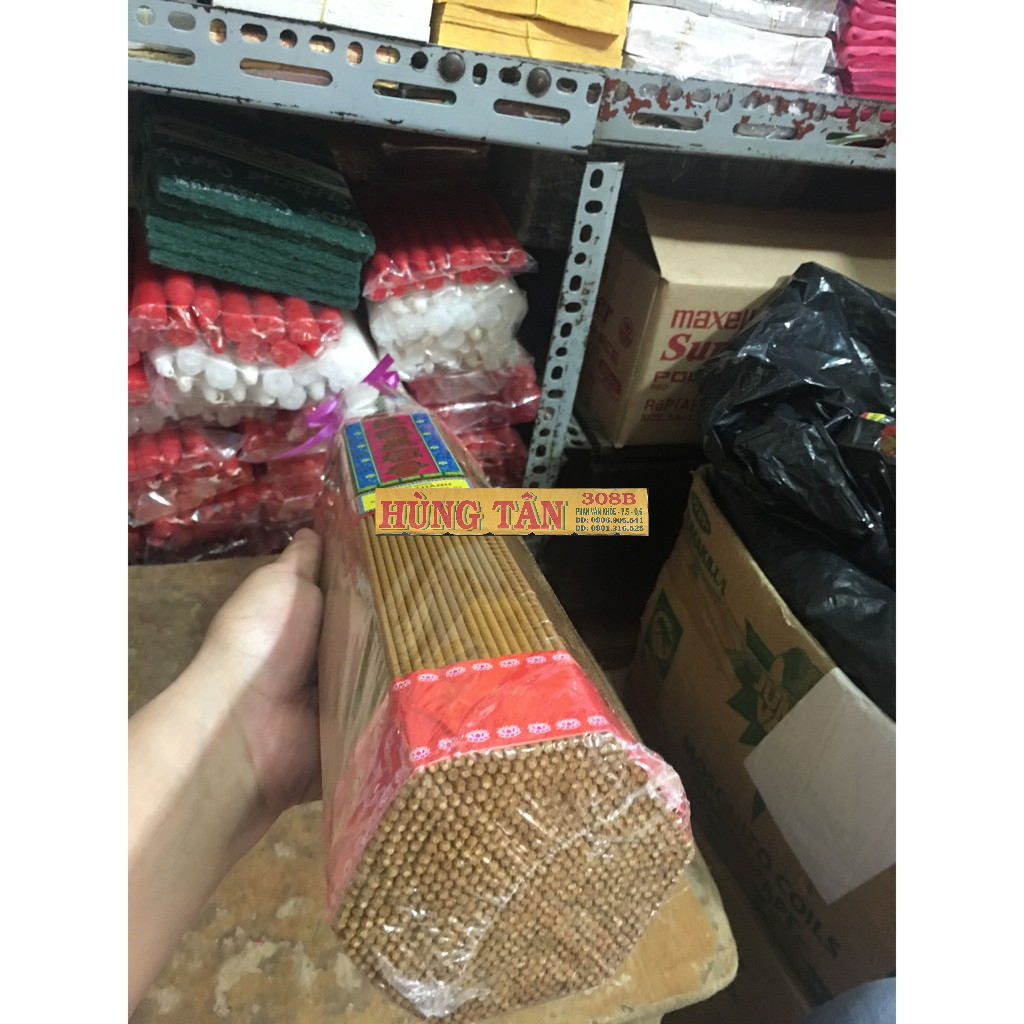 Nhang Thơm Mùi Quế Thảo Mộc Tự Nhiên Thiện Thành Cao 3,4,5 Tất Bó To