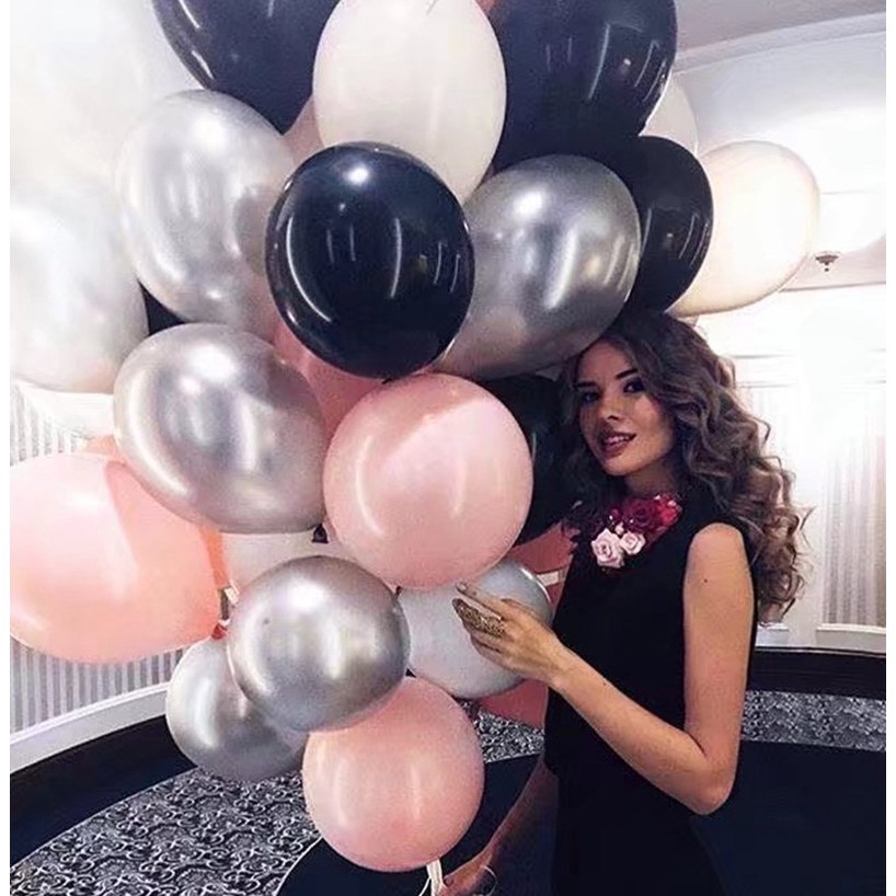 Set 50 Bong Bóng 12 inch Trang Trí Tiệc