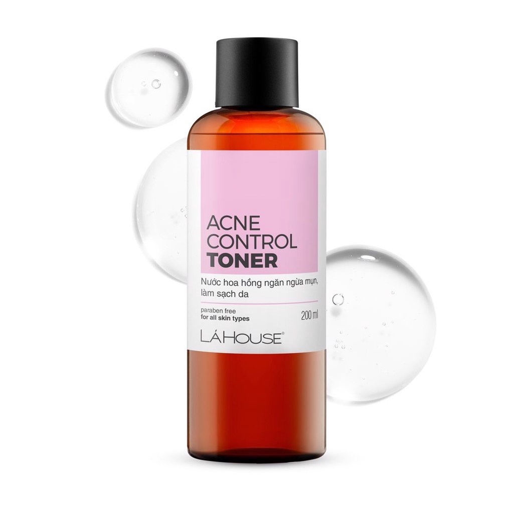 Tonner ngăn ngừa mụn,giảm nhờn trên da,mịn da Lá House Acne Control 100ml/200ml