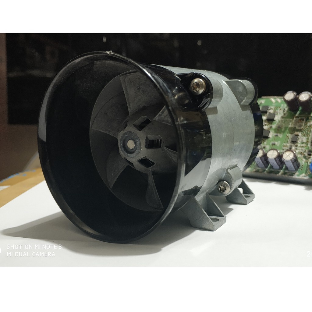 Quạt phản lực 12V, 16A chế turbo cho động cơ đốt trong, tàu, máy bay.