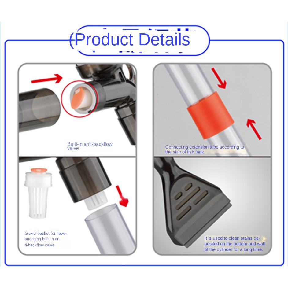 Dụng Cụ Vệ Sinh Nước Bể Cá Nhỏ Bán Tự Động Thay Nước