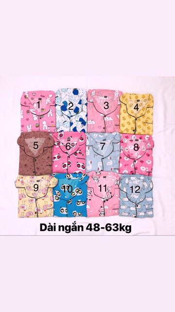 Bộ ngủ Thái Lan Pyjama tay ngắn quần dài