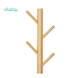 Móc treo đồ gắn tường bằng gỗ hình nhánh cây độc đáo
