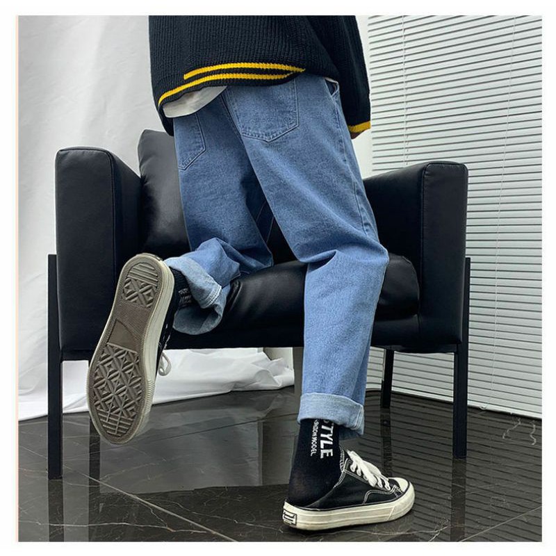 Quần Jean Ống Rộng Nam Nữ Cạp Chun HIPHOP STREETWEAR - Quần Bò Ống Rộng Giá Rẻ | BigBuy360 - bigbuy360.vn