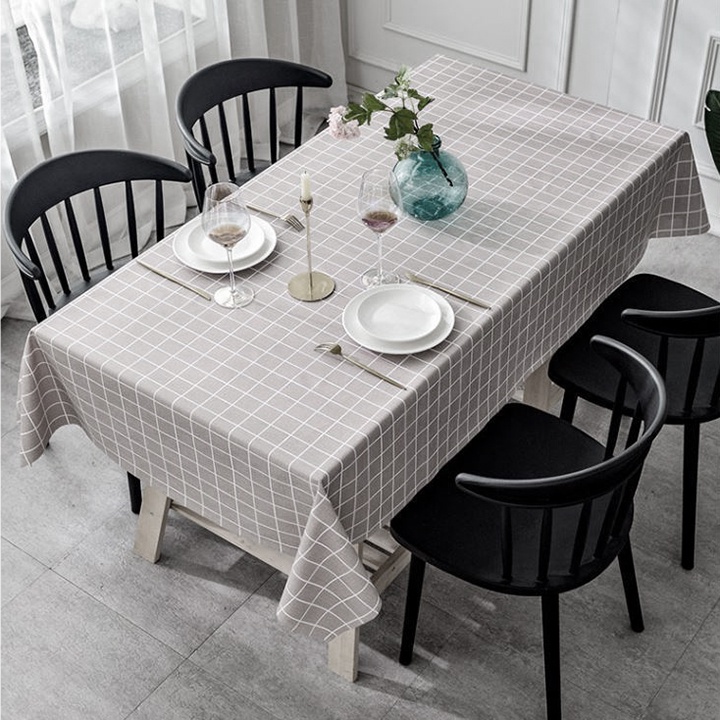 Tấm khăn trải bàn decor trang trí chụp ảnh dã ngoại nhựa pvc chống thấm nước vintage Sumio_offical chụp ảnh kẻ caro