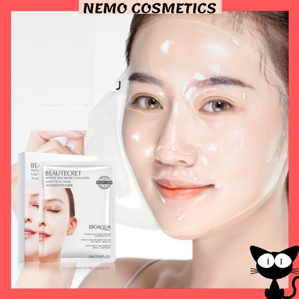 Mặt nạ thạch trong suốt pha lê Collagen BIOAQUA chăm sóc da mặt giúp căng mịn tăng đàn hồi , bổ dung dưỡng chất