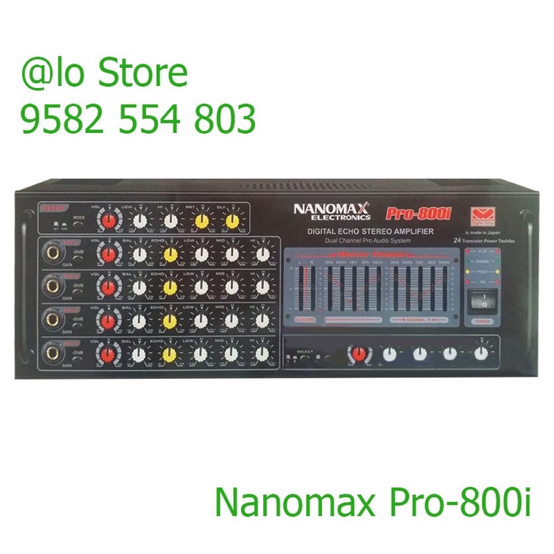 Amply Nanomax Pro 12 -16 sò lớn Toshiba, tích hợp Eq