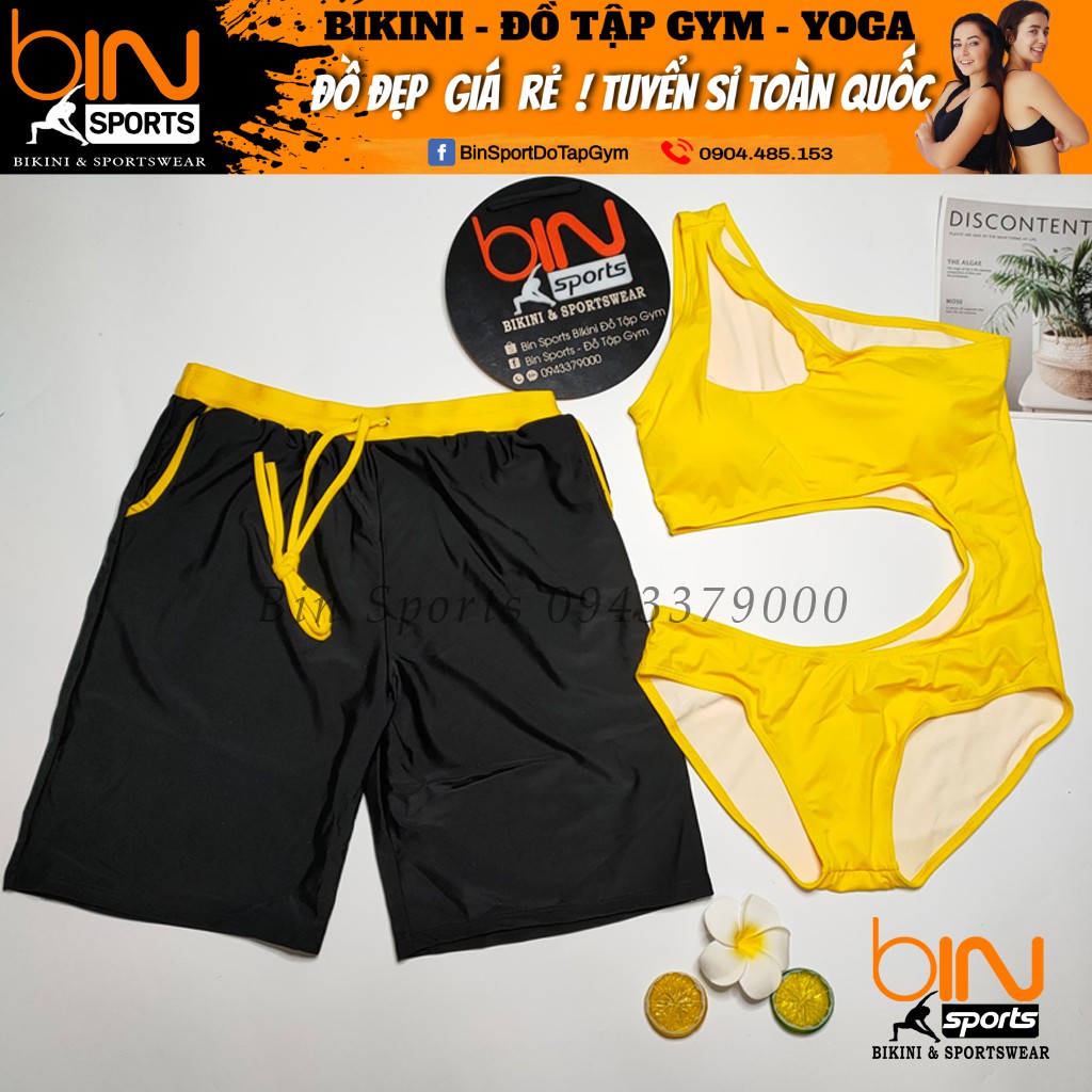 Đồ Bơi Cặp Nam Nữ Mặc Đi Biển Bin Sports CB081