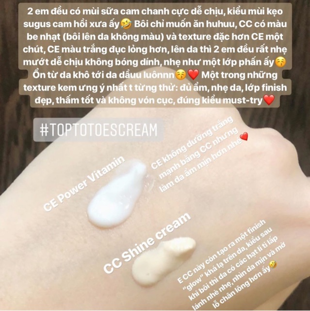 Kem dưỡng Teana Multilamellar Power Vitamin CE & Shine Cream CC dưỡng da trắng hồng | BigBuy360 - bigbuy360.vn