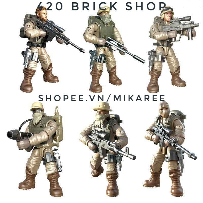 Mega Bloks - 6 Figures Call Of Duty Lính Sa Mạc Hiện Đại