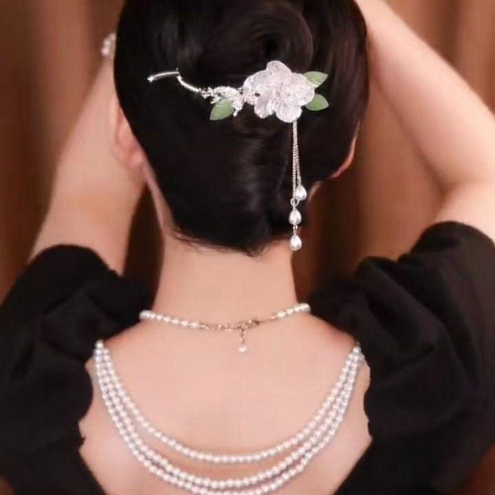 Trâm Cài Tóc Hình Hoa Phong Cách Hanfu Cổ Điển Ngọt Ngào WMES15H Cho Nữ