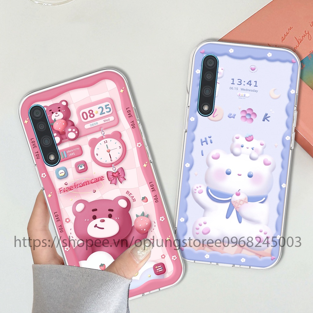 Ốp Vsmart Live in hình 3D gấu,thỏ cute dễ thương