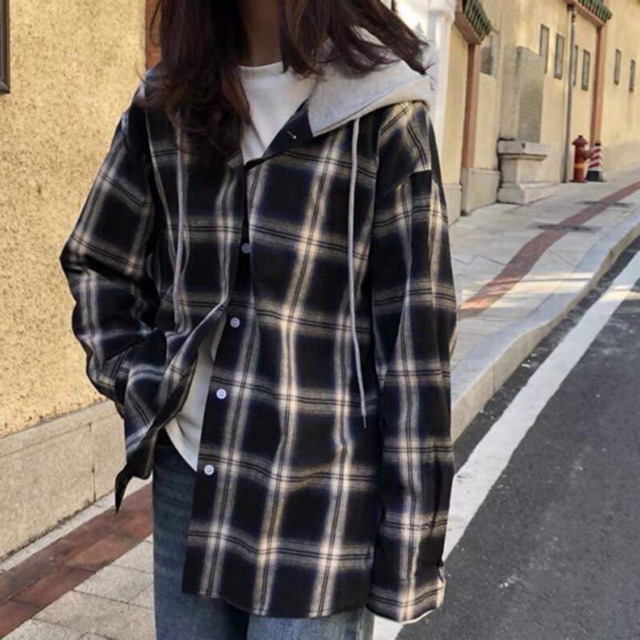 [ Mã WASTAPR giảm 10K đơn 50K] Áo sơ mi mũ hot hit