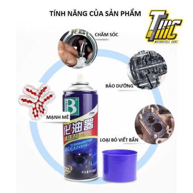 Combo 2 chai xịt chế hòa khí BOTNY 450ml