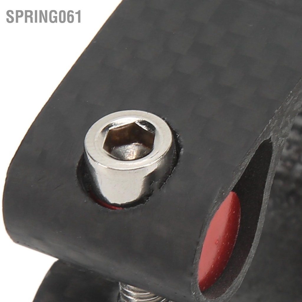 Spring061 Kẹp cột an toàn dành cho xe đạp dây buộc bằng sợi carbon leo núi Clip màu đen cắt CNC Cổ áo đường bộ
