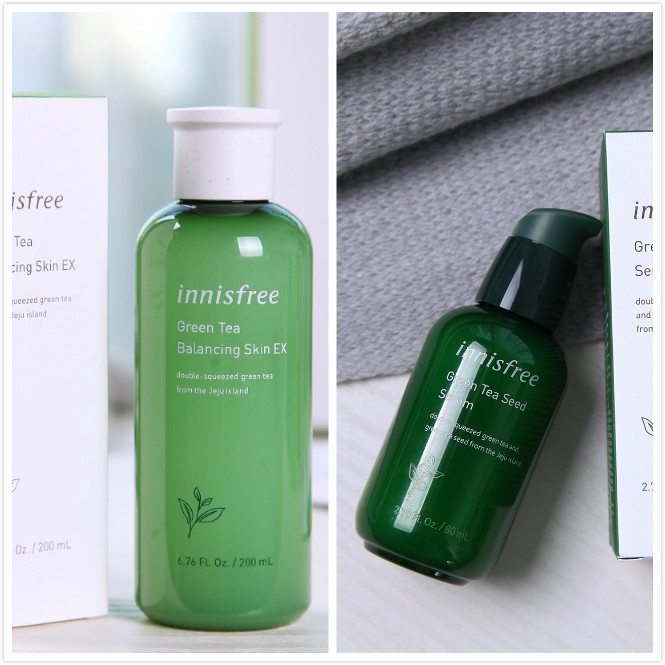 Set 7 mỹ phẩm chiết xuất trà xanh Innisfree dưỡng da hiệu quả