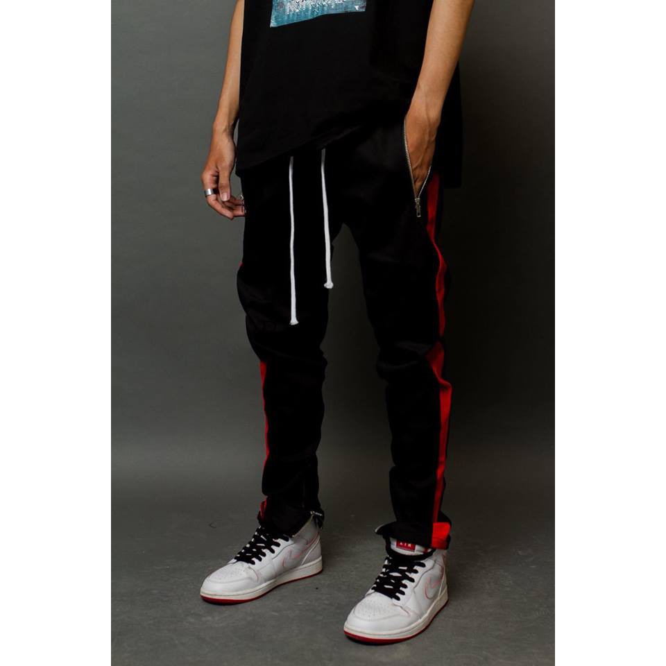 Quần track pant 2 line (quần 1 sọc có zip)