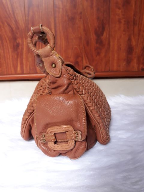 Túi da thật đan siêu dày