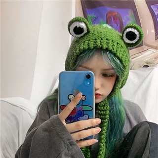 [HANDMADE] Crochet Frog Earmuffs - Mũ móc bịt tai ếch
