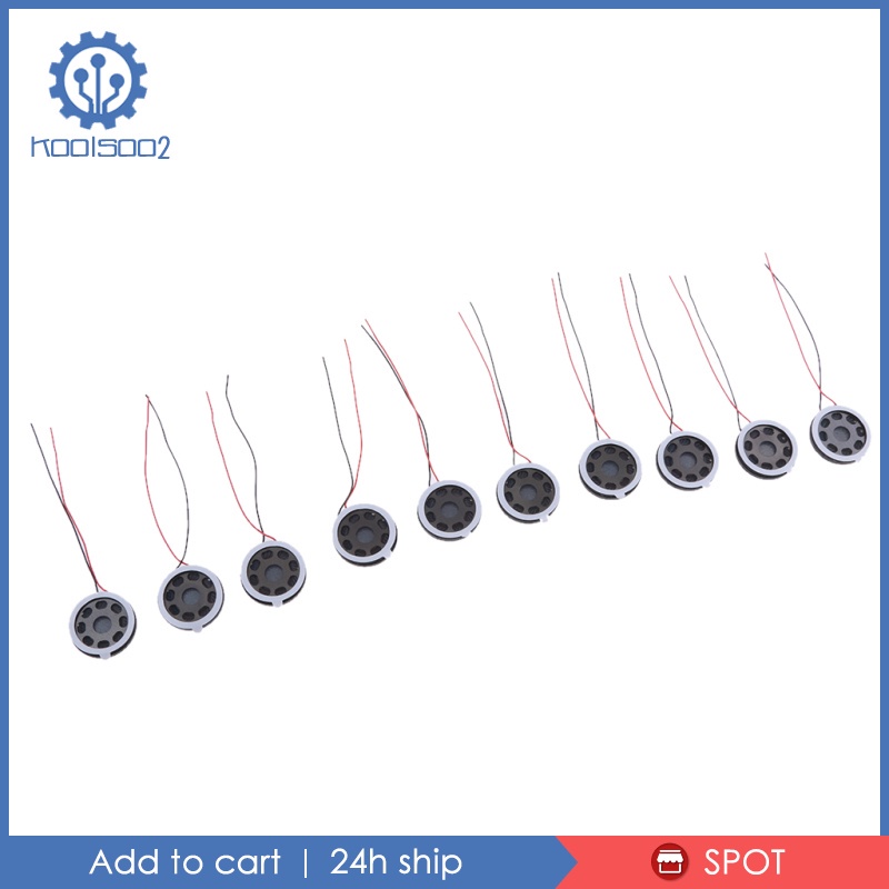 Set 10 Loa Âm Thanh Koolsoo2 20x20mm 1W 8ohm Chất Lượng Cao