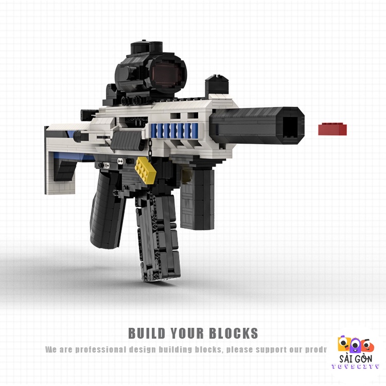 Đồ Chơi Lắp Ráp Kiểu LEGO Mô Hình PUBG SLR Black ICE Cực Hot Với 1300+ PCS - Bản Thiết Kế Tiêu Chuẩn Của Kevin183