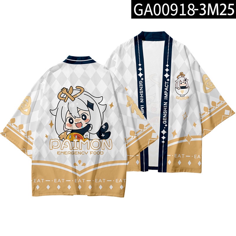 Trang phục áo khoác kimono haori tay dài hóa trang nhân vật anime Zhongli Xiao Keqing